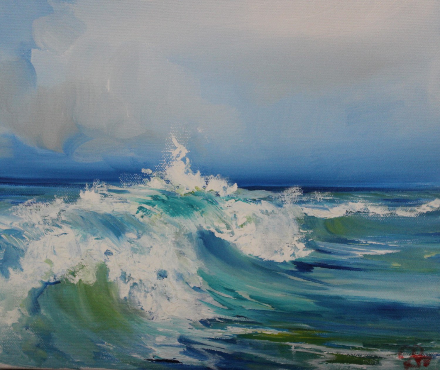 'Frothy Waves' by artist Rosanne Barr